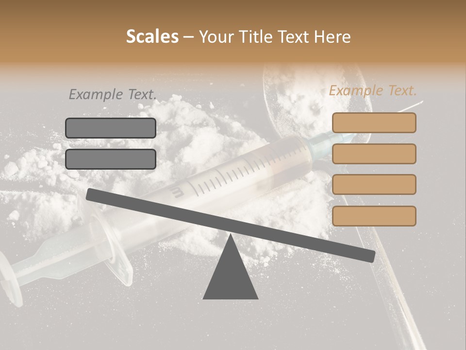 Dependence Cocaine Healthy PowerPoint Template
