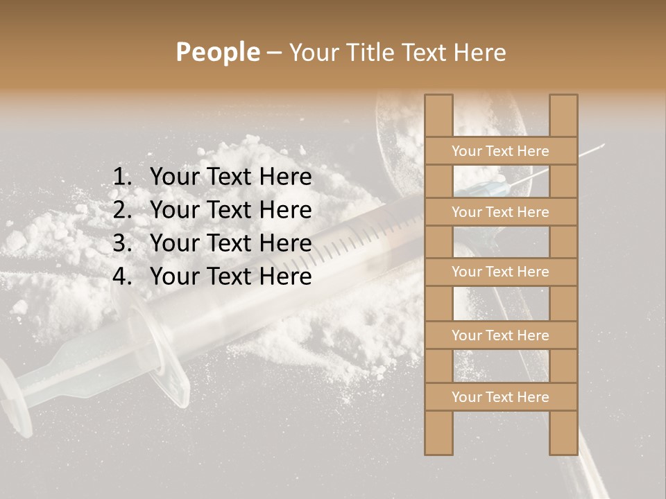 Dependence Cocaine Healthy PowerPoint Template