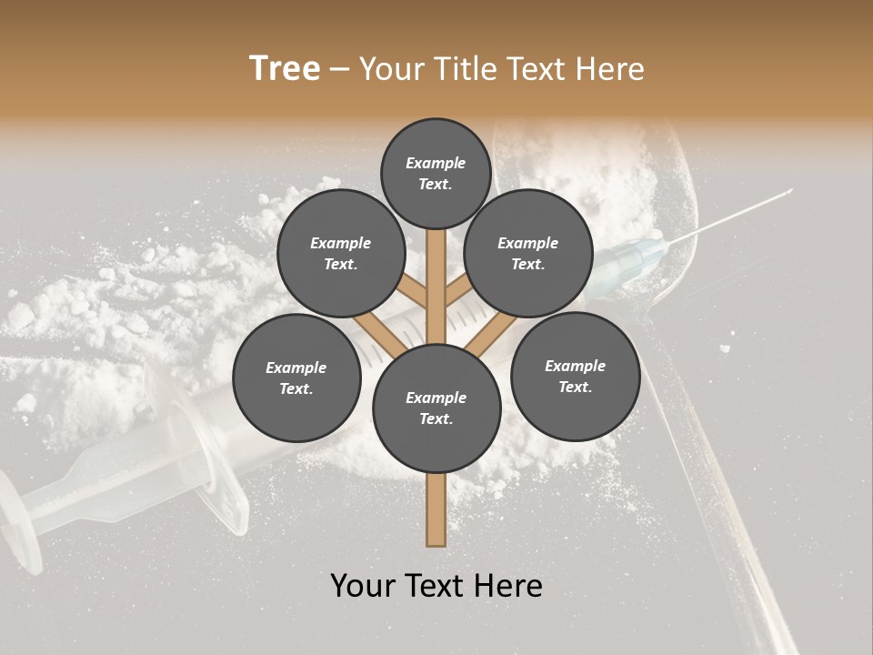 Dependence Cocaine Healthy PowerPoint Template
