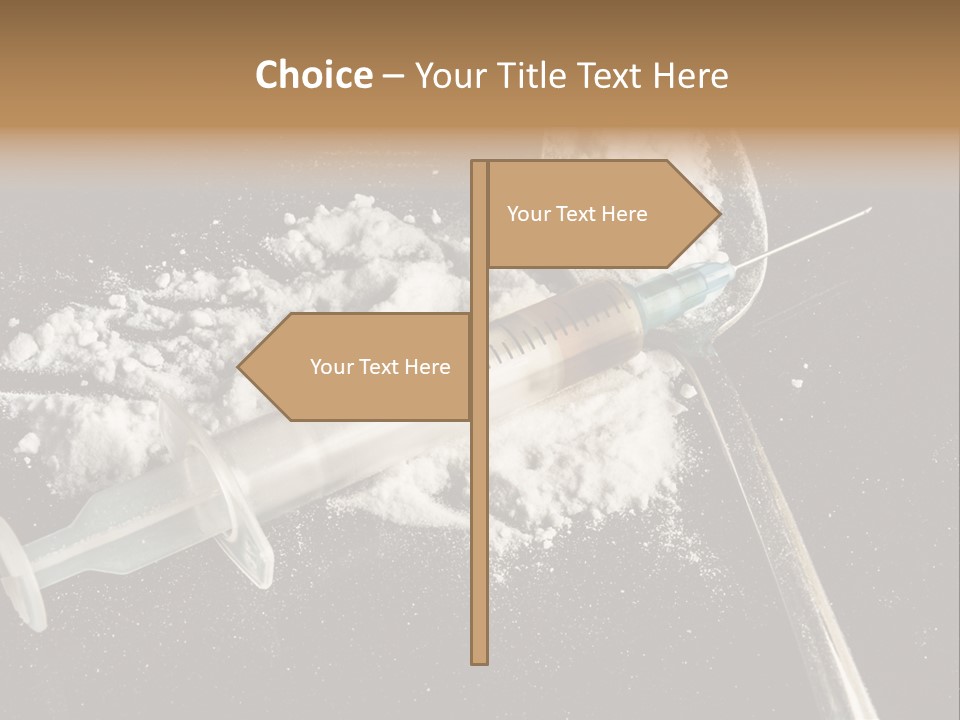 Dependence Cocaine Healthy PowerPoint Template