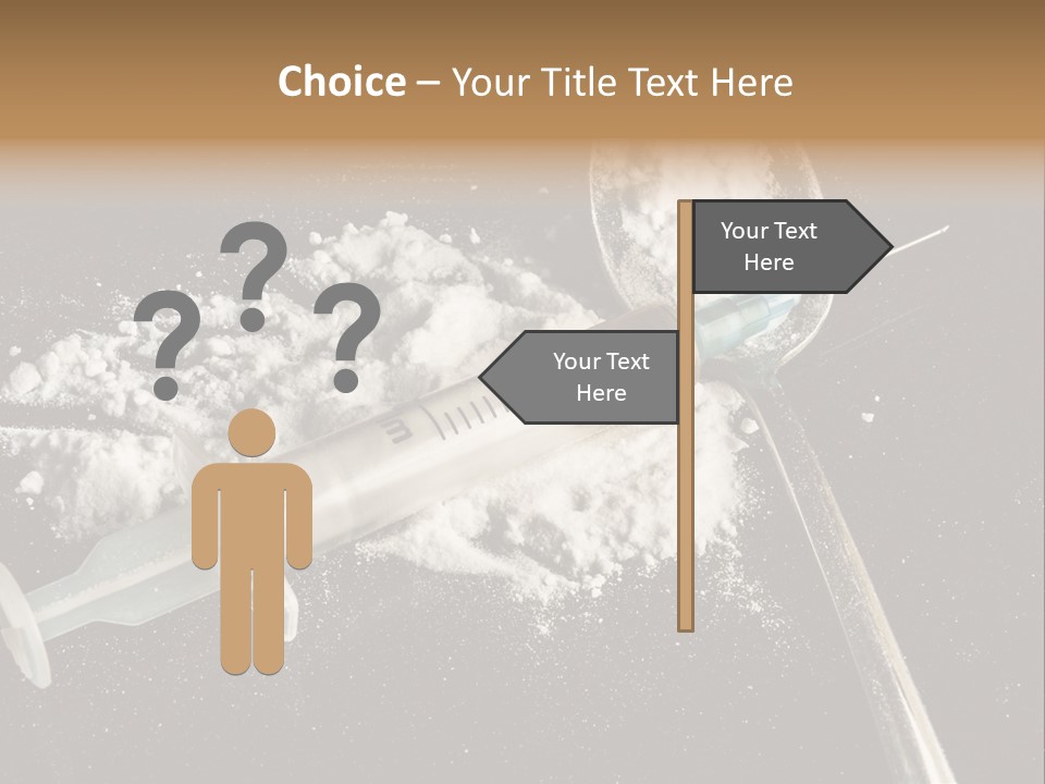 Dependence Cocaine Healthy PowerPoint Template