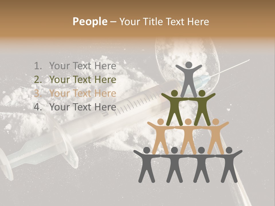 Dependence Cocaine Healthy PowerPoint Template