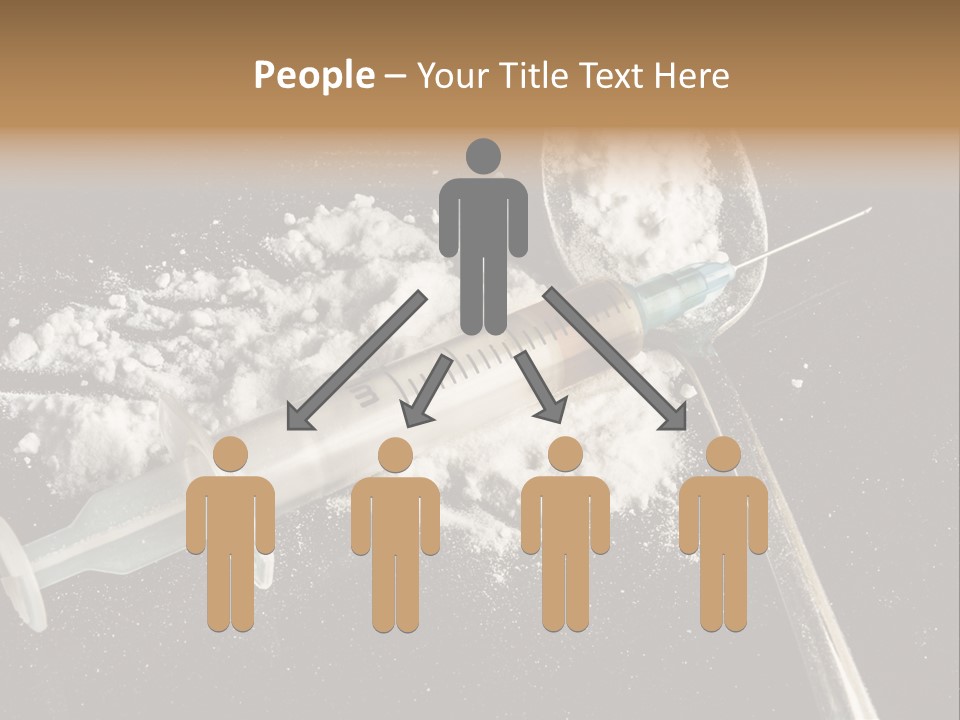 Dependence Cocaine Healthy PowerPoint Template