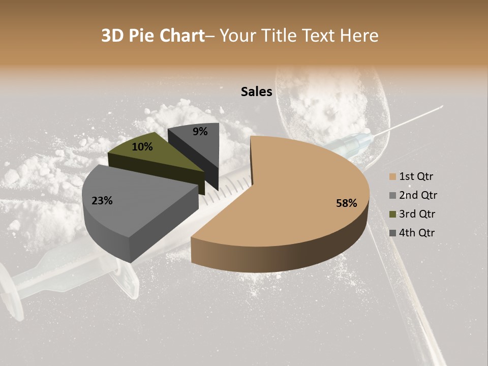 Dependence Cocaine Healthy PowerPoint Template