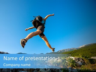 Tourist Peace Hill PowerPoint Template