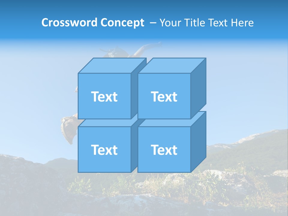 Tourist Peace Hill PowerPoint Template