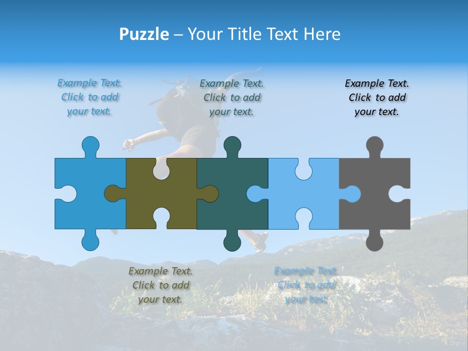 Tourist Peace Hill PowerPoint Template