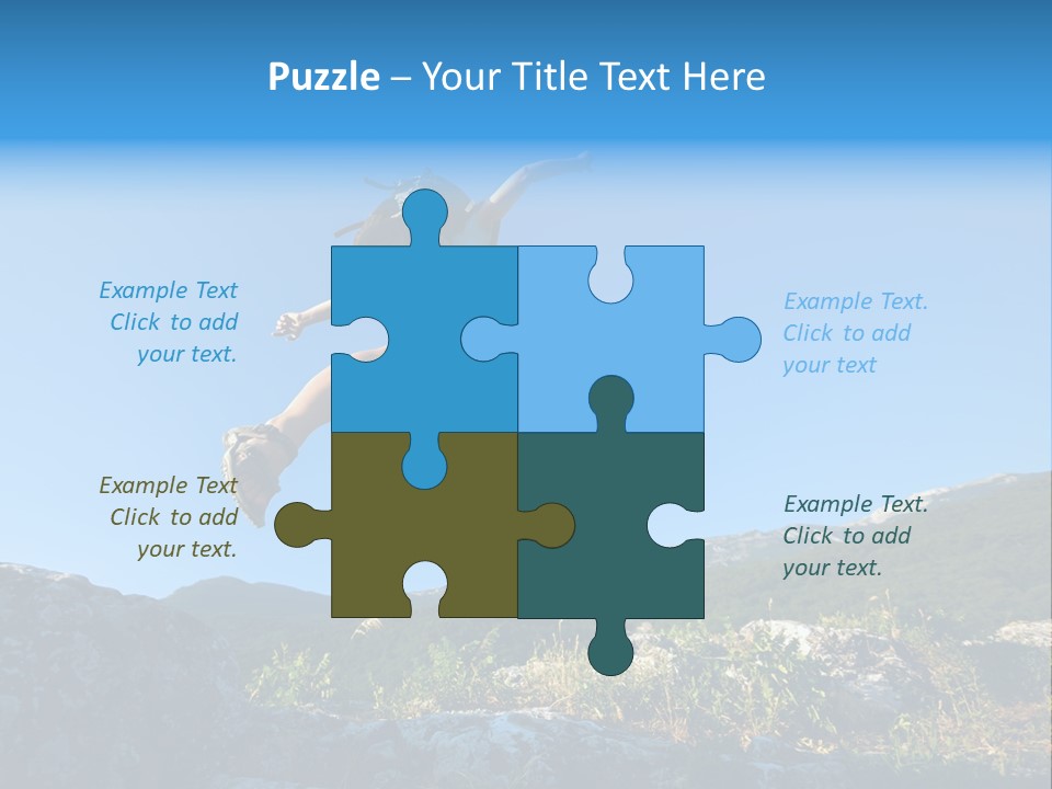 Tourist Peace Hill PowerPoint Template