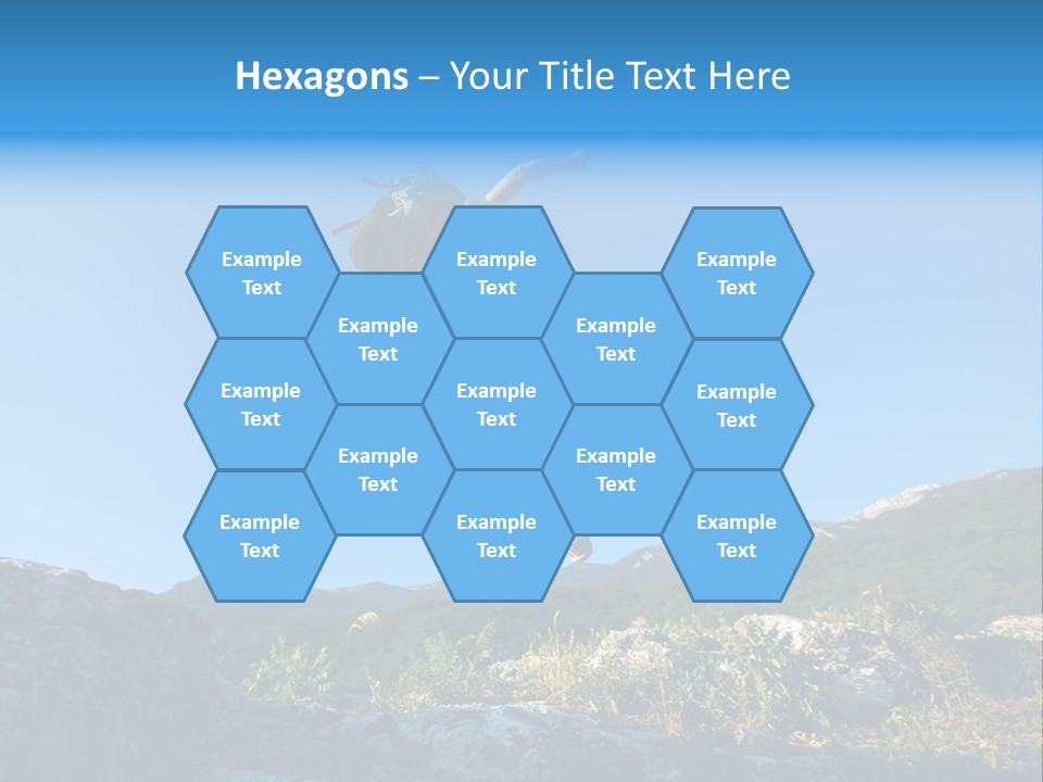 Tourist Peace Hill PowerPoint Template