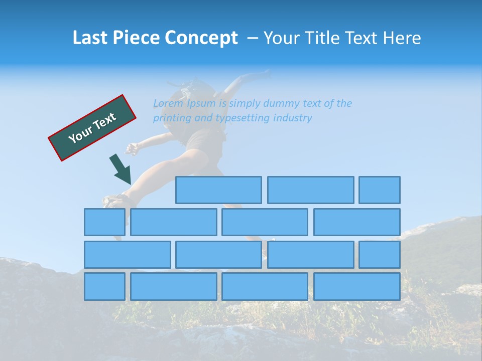 Tourist Peace Hill PowerPoint Template