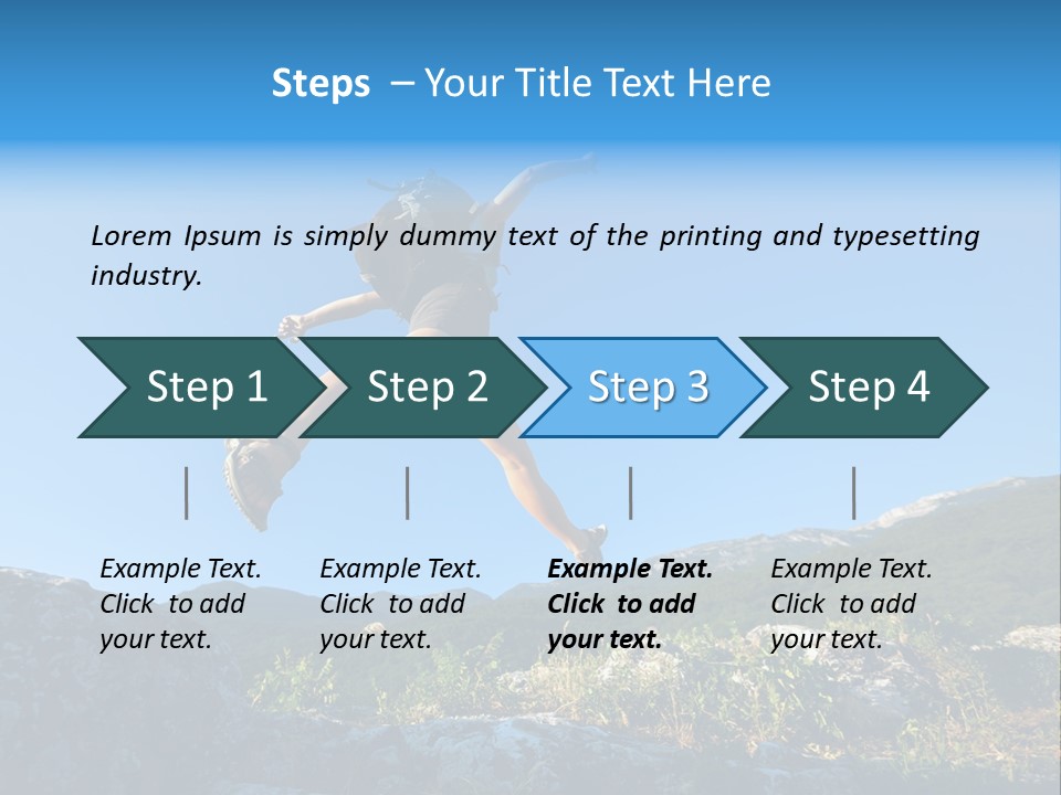 Tourist Peace Hill PowerPoint Template