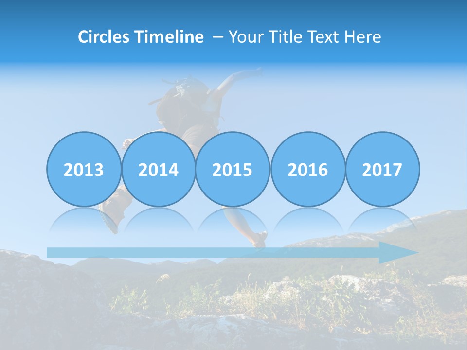 Tourist Peace Hill PowerPoint Template