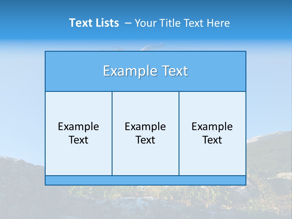Tourist Peace Hill PowerPoint Template