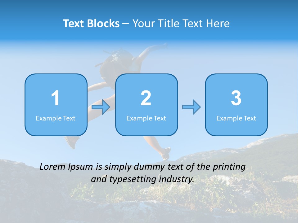 Tourist Peace Hill PowerPoint Template