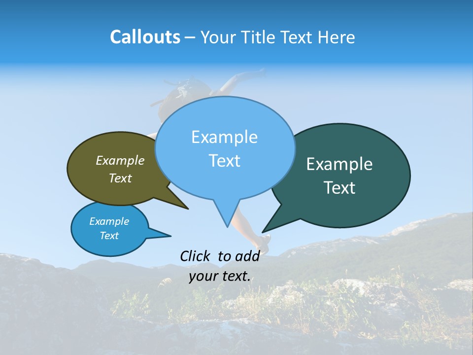 Tourist Peace Hill PowerPoint Template