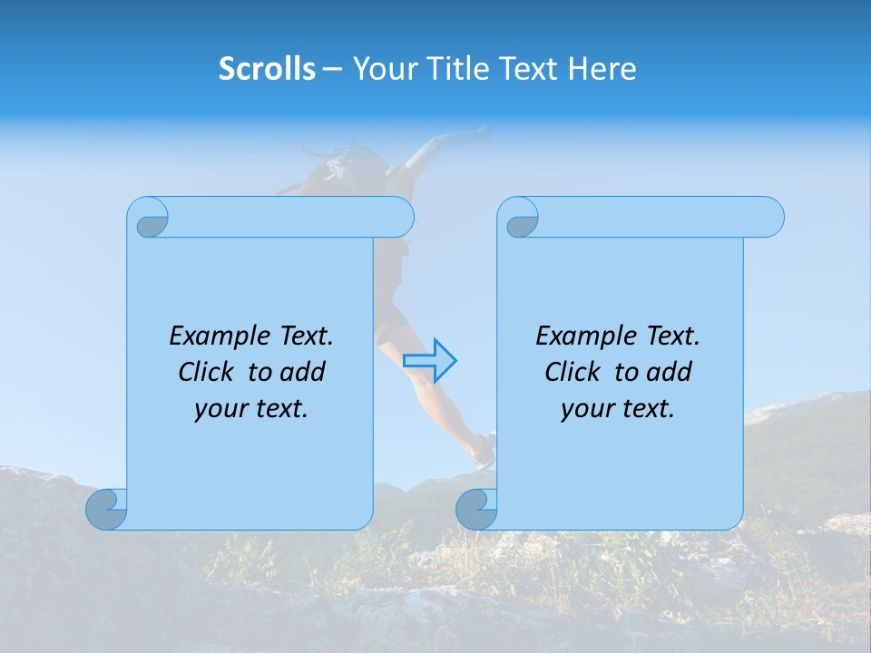 Tourist Peace Hill PowerPoint Template