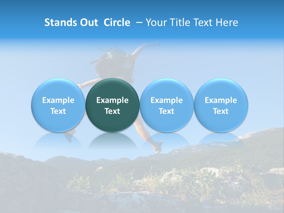 Tourist Peace Hill PowerPoint Template