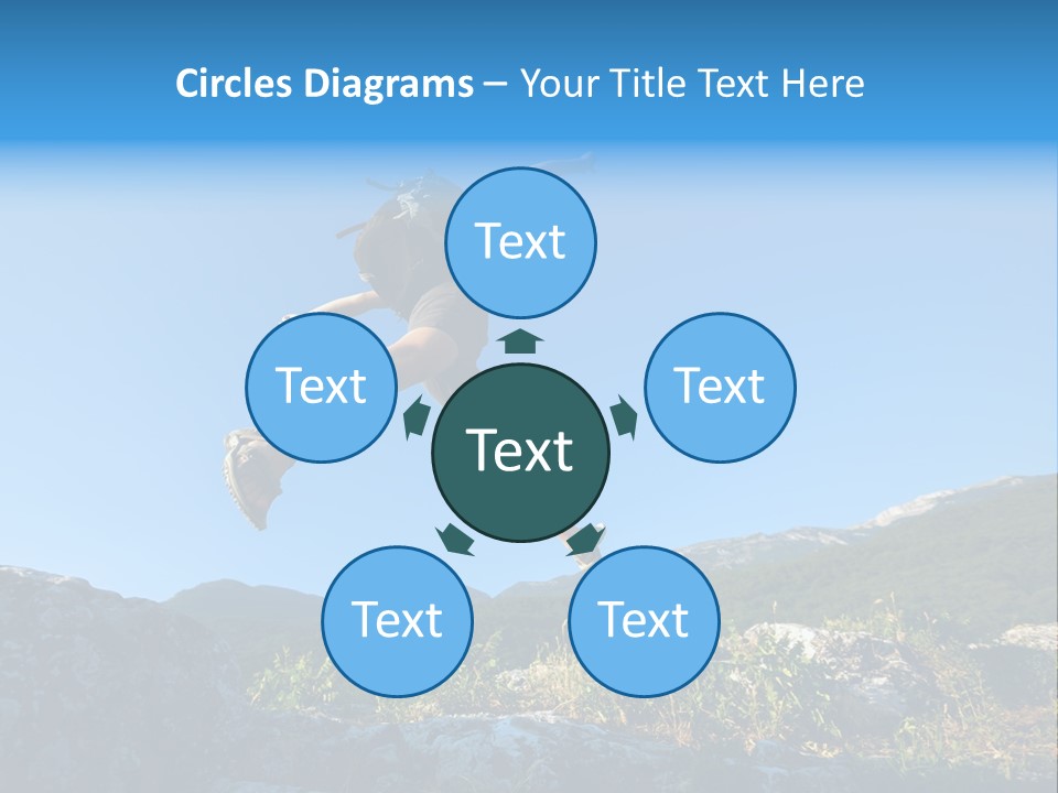 Tourist Peace Hill PowerPoint Template