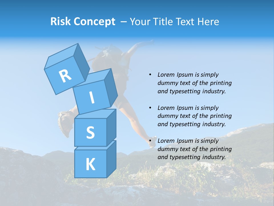 Tourist Peace Hill PowerPoint Template