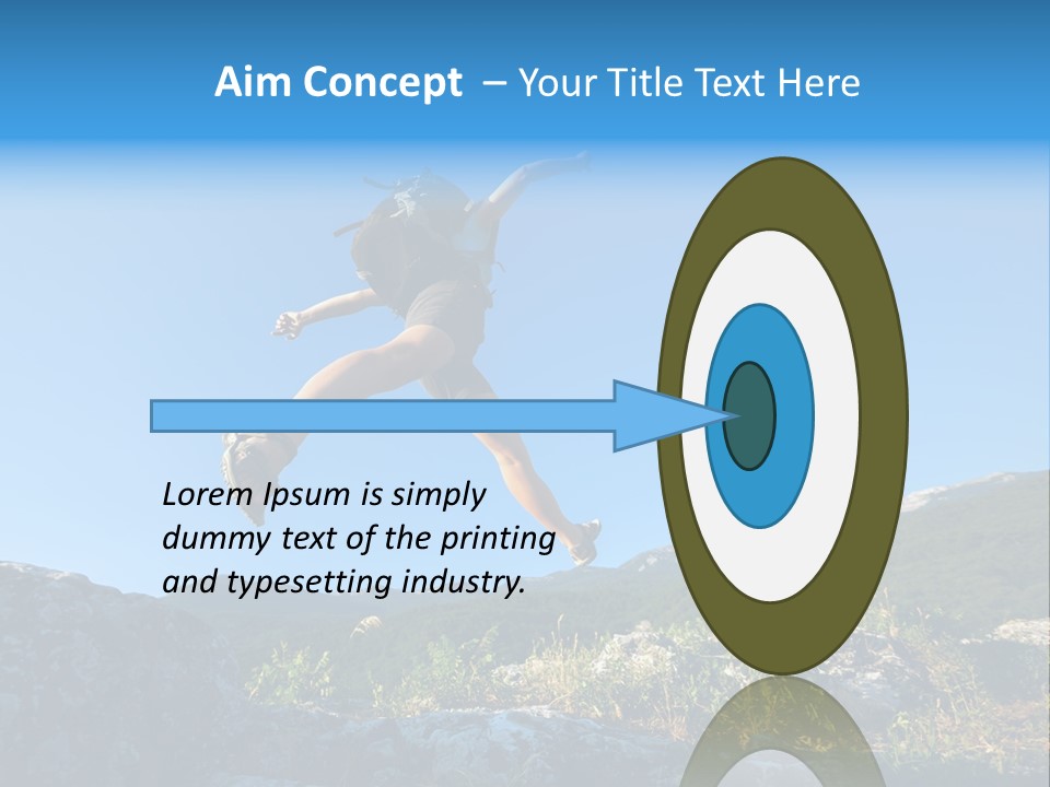 Tourist Peace Hill PowerPoint Template