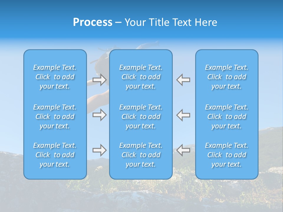 Tourist Peace Hill PowerPoint Template