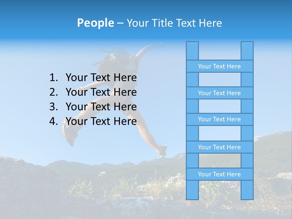 Tourist Peace Hill PowerPoint Template