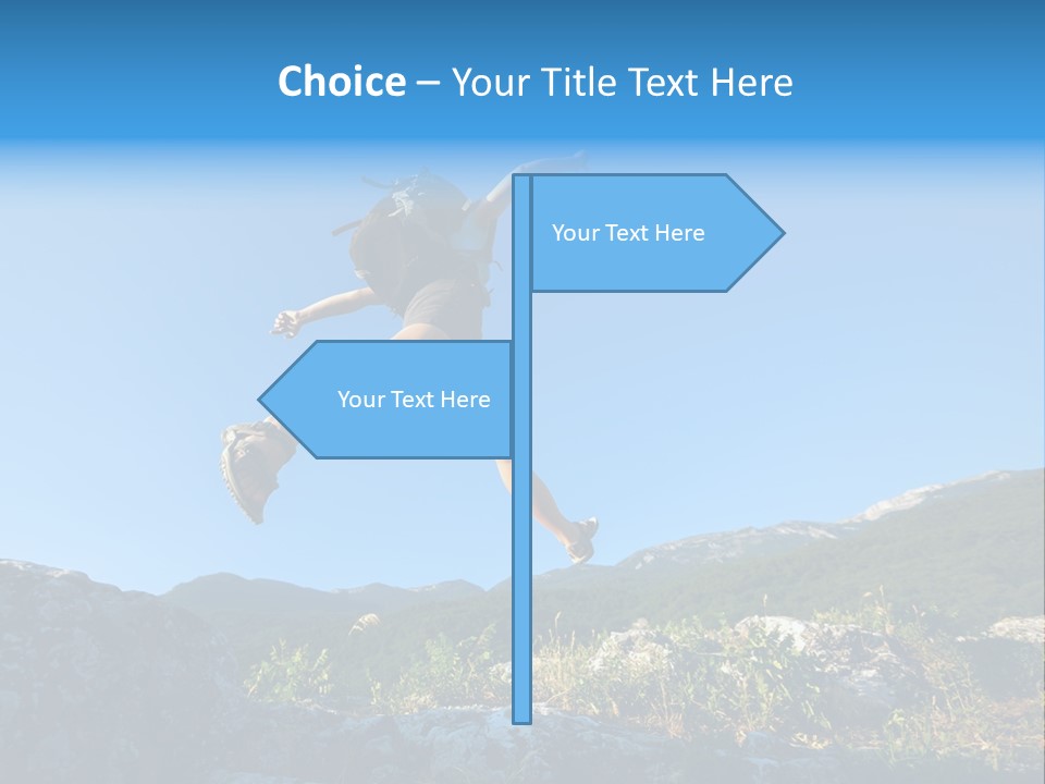 Tourist Peace Hill PowerPoint Template