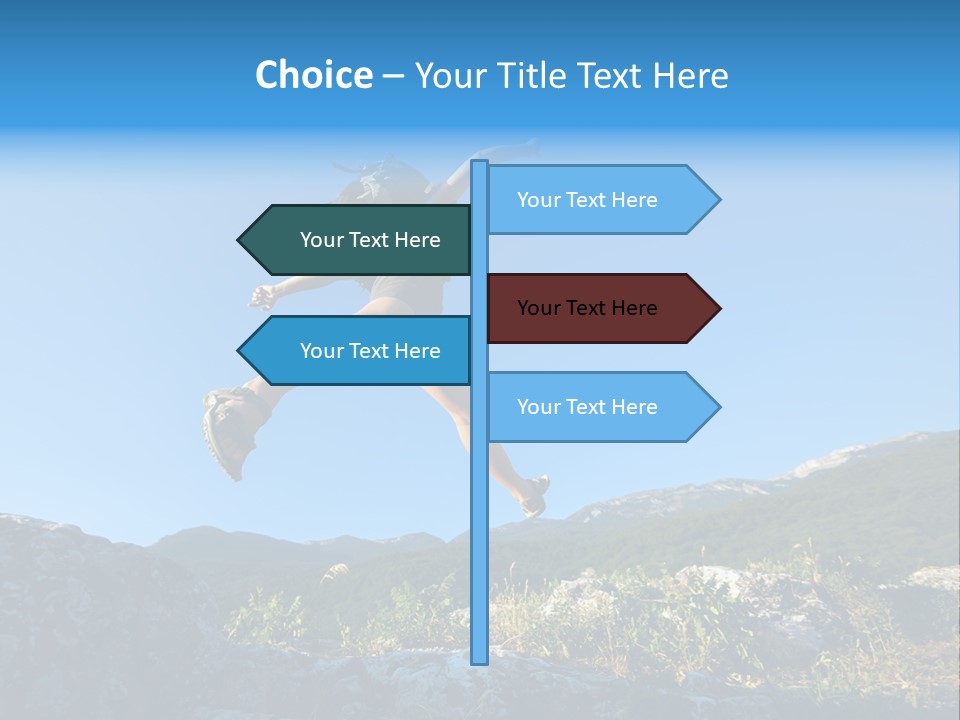 Tourist Peace Hill PowerPoint Template