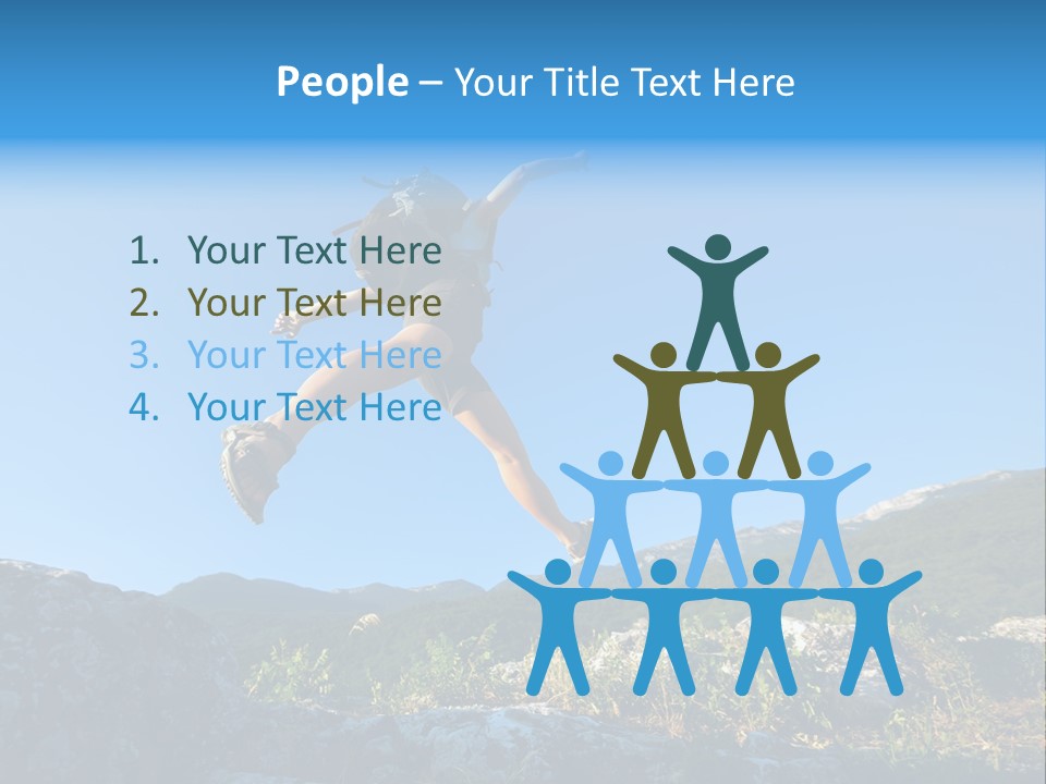 Tourist Peace Hill PowerPoint Template