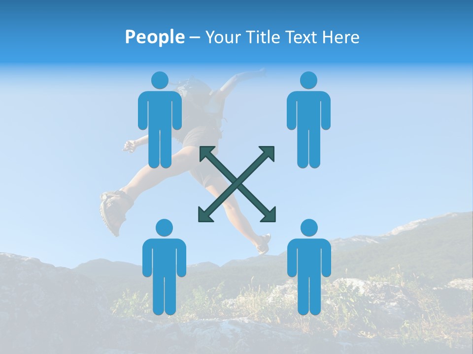 Tourist Peace Hill PowerPoint Template