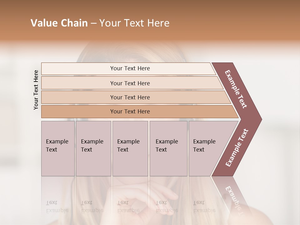 Costumerservice Blond Desk PowerPoint Template