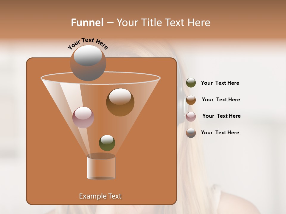 Costumerservice Blond Desk PowerPoint Template