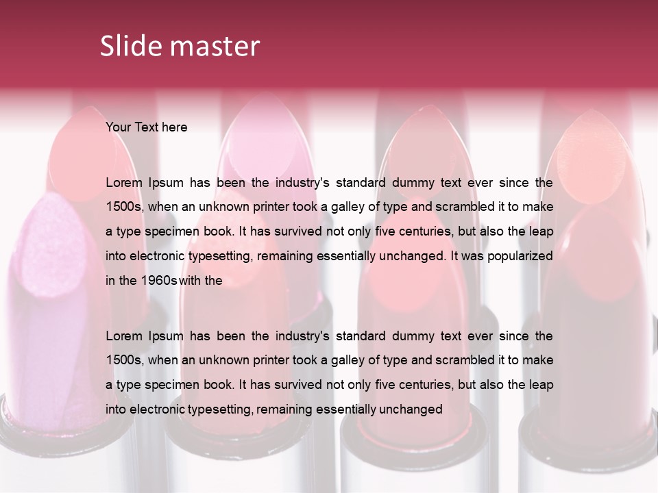 Open Red Beautiful PowerPoint Template