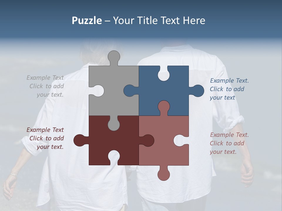 Barefoot Relaxation Retirement PowerPoint Template