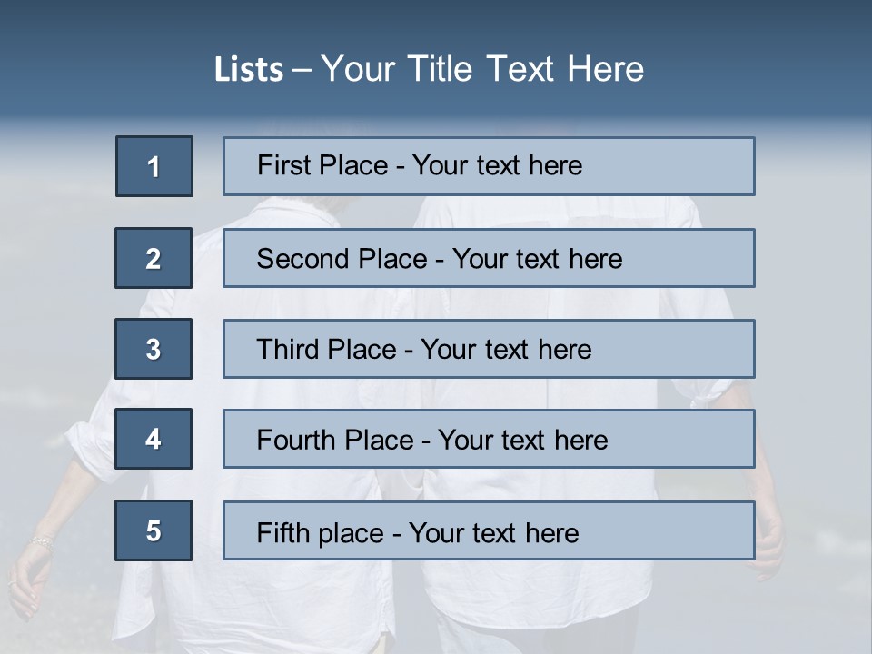 Barefoot Relaxation Retirement PowerPoint Template