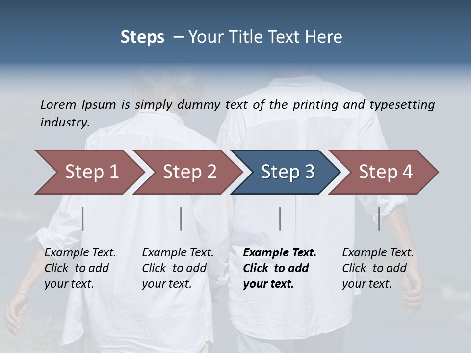 Barefoot Relaxation Retirement PowerPoint Template