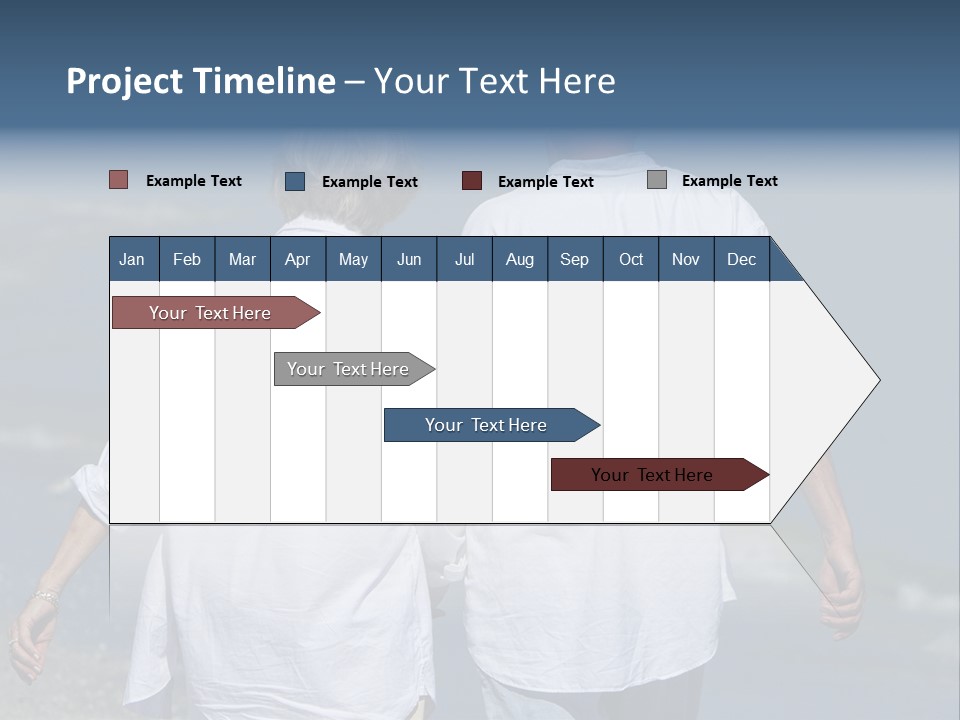 Barefoot Relaxation Retirement PowerPoint Template