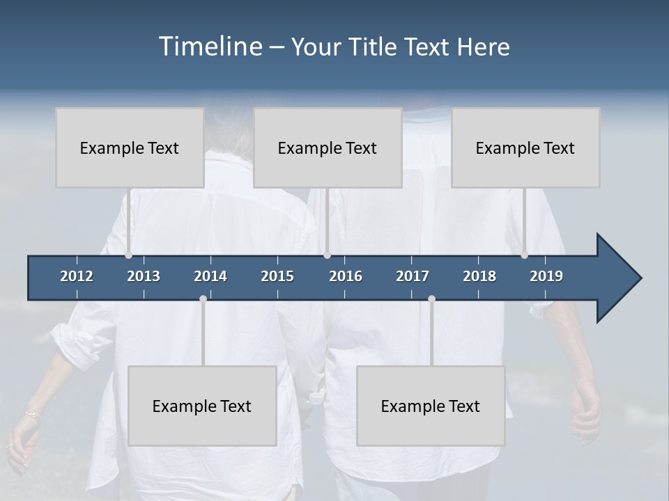 Barefoot Relaxation Retirement PowerPoint Template