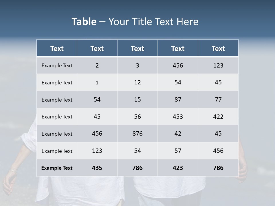 Barefoot Relaxation Retirement PowerPoint Template