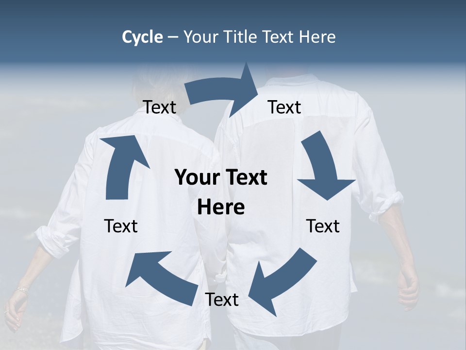 Barefoot Relaxation Retirement PowerPoint Template