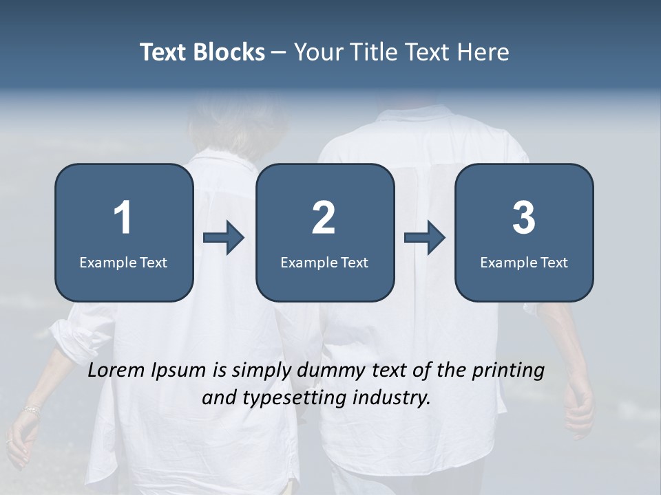 Barefoot Relaxation Retirement PowerPoint Template