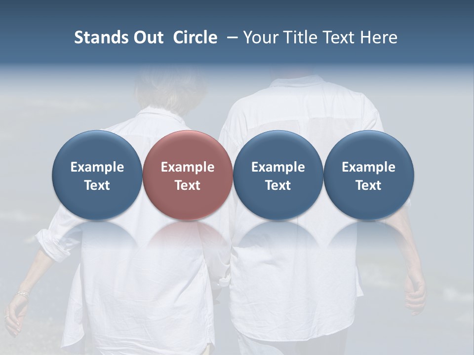 Barefoot Relaxation Retirement PowerPoint Template