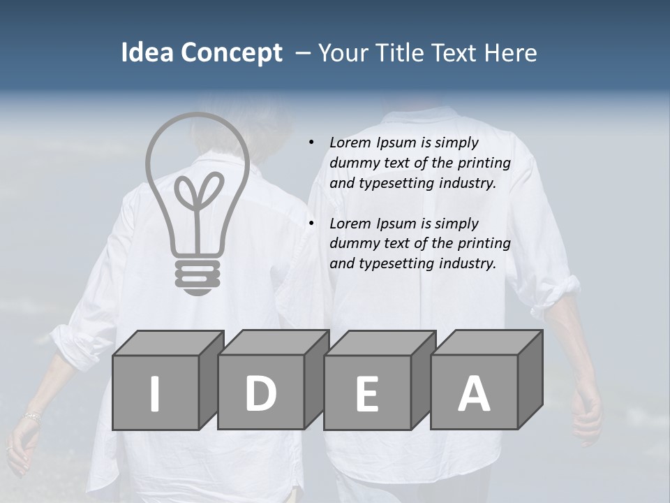 Barefoot Relaxation Retirement PowerPoint Template