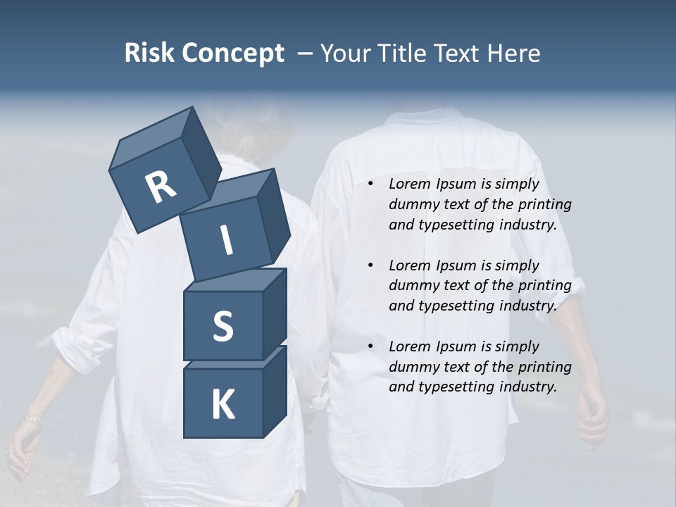 Barefoot Relaxation Retirement PowerPoint Template