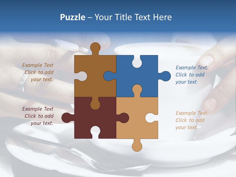 Sexy Outdoor Cappuccino PowerPoint Template