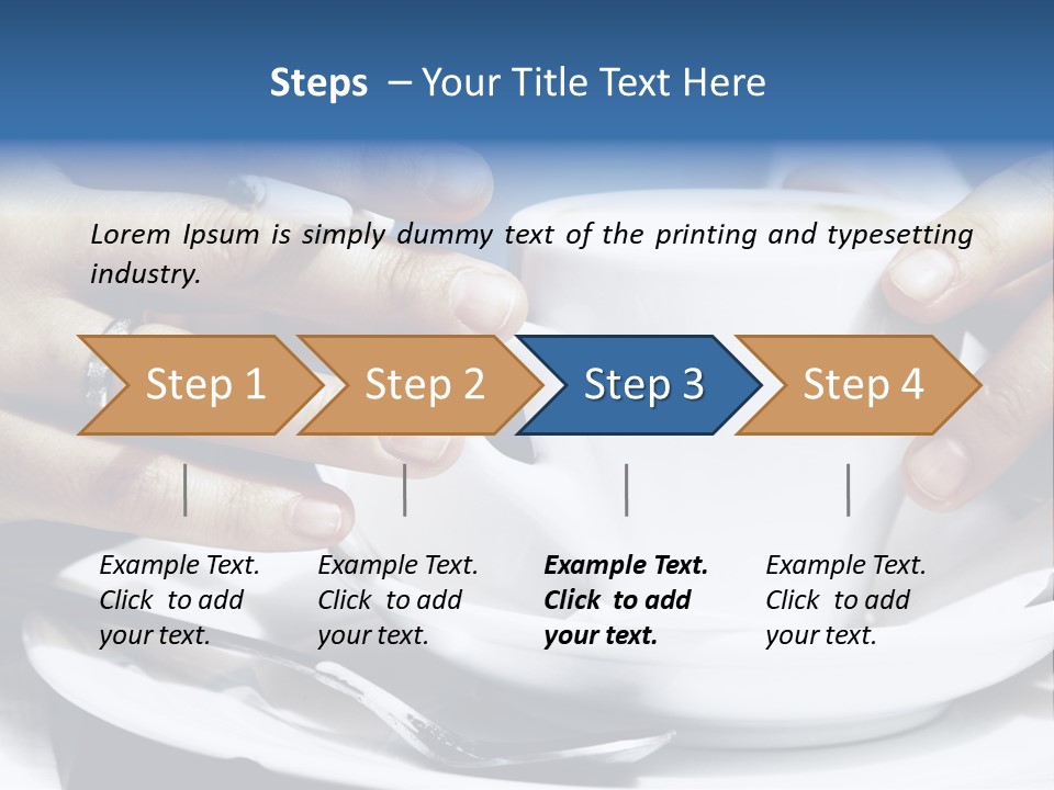 Sexy Outdoor Cappuccino PowerPoint Template