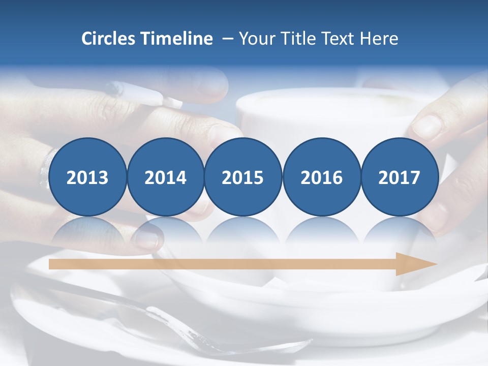 Sexy Outdoor Cappuccino PowerPoint Template