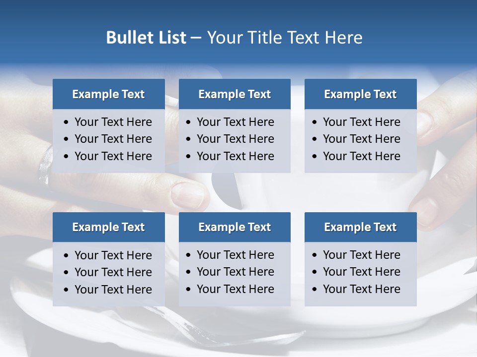 Sexy Outdoor Cappuccino PowerPoint Template