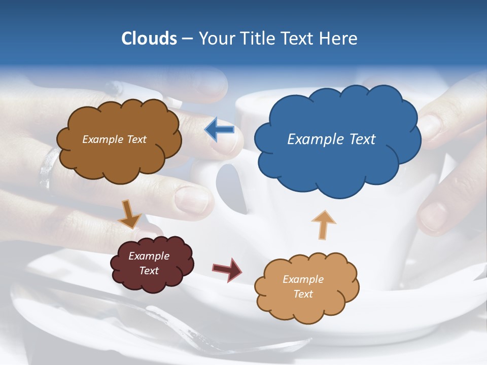 Sexy Outdoor Cappuccino PowerPoint Template