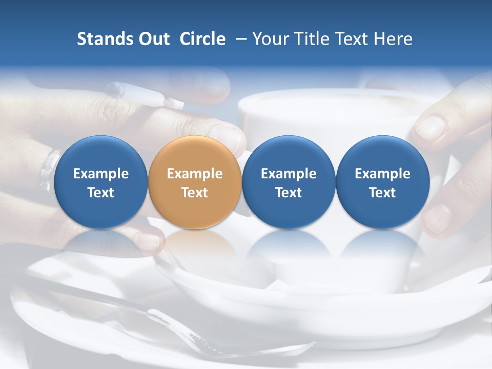 Sexy Outdoor Cappuccino PowerPoint Template